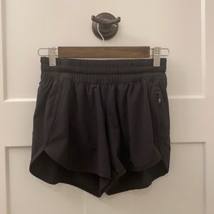 Size 6 black lululemon tracker shorts